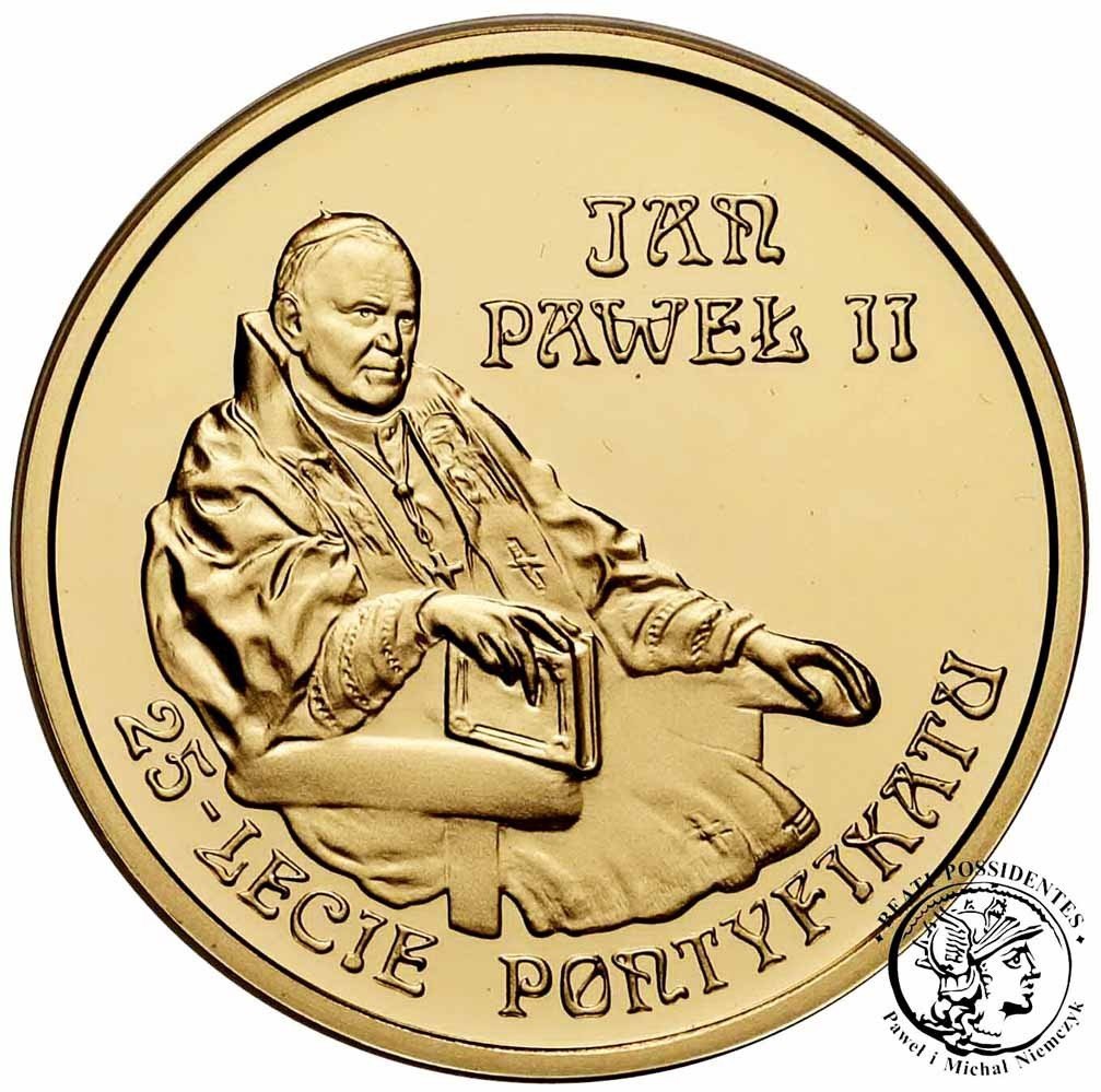 Polska III RP 200 złotych 2003 Jan Paweł II - 25 lat pontyfikatu st.L 